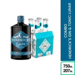 Combo Hendrick's Lunar Gin + Four Pack Tónica Mil 976 Ocean