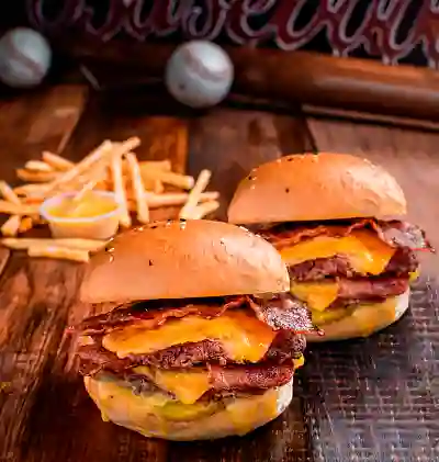 2 Bacon Double Smashed & Fries