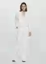 Traje Formal Americana Monaco Blanco Talla XS Mujer Mango