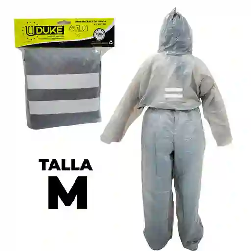 Uduke Impermeable Para Moto de Plástico Completo Talla M