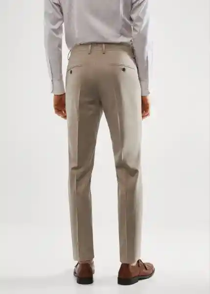 Pantalón Brasilia Beige Talla 42 Hombre Mango