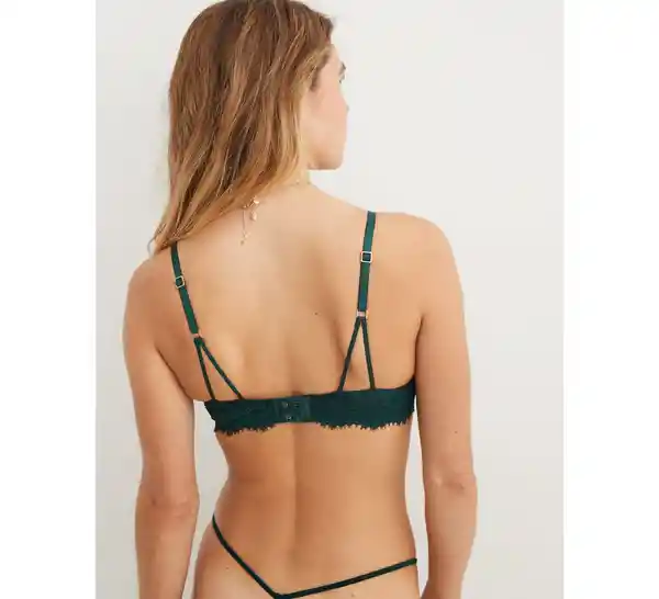 Brasier Aerie Verde Talla 34 B American Eagle