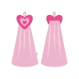 Toalla Para Manos Bordada Corazón Serie Cherry Valentine Miniso