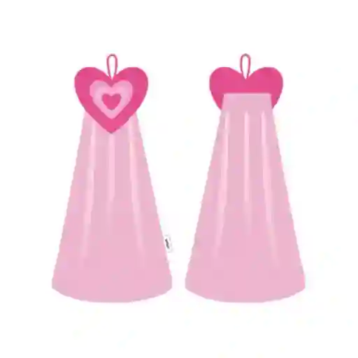 Toalla Para Manos Bordada Corazón Serie Cherry Valentine Miniso