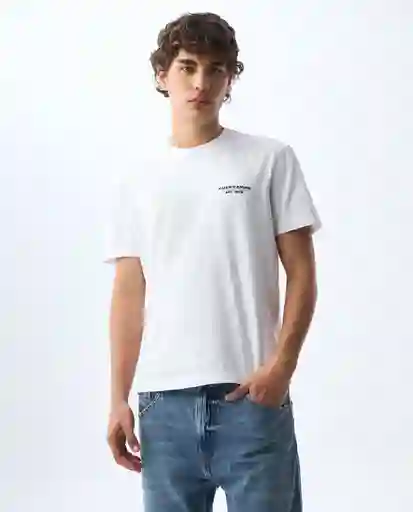 Camiseta Hombre Blanco Talla L 841G023_BLA110601 Americanino