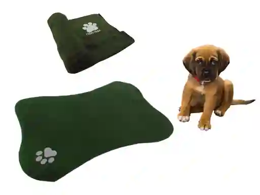 Hally Pets Set Para Mascota Cama + Cobija Mediana Cb003 Verde