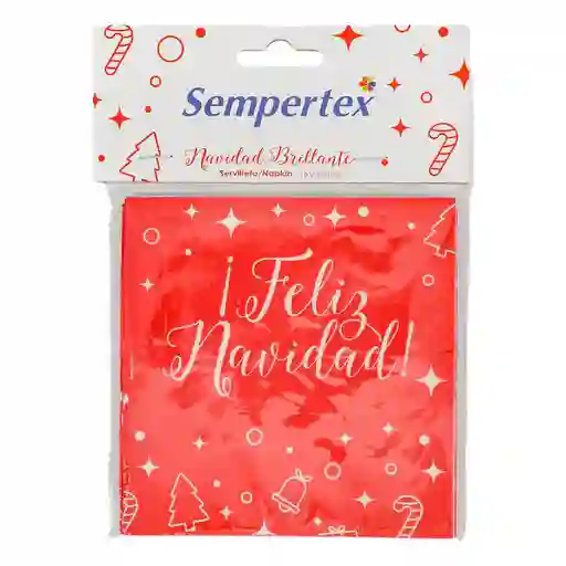 Servilletas Pequena Navidad Brillan Sempertex 7703340034249