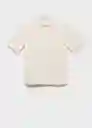 Camisa Guido Crudo Talla M Hombre Mango