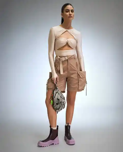 Short Mujer Café Talla 8 652G080_CAF171418 Americanino