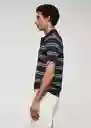 Camiseta Polo Raya Navy Talla S Hombre Mango
