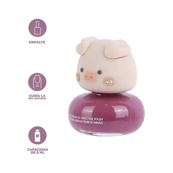 Esmalte de Uñas Animal Squad Cerdo Miniso