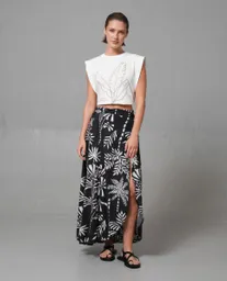 Falda Mujer Negro Talla 12 249G003_NEG194007 Rifle