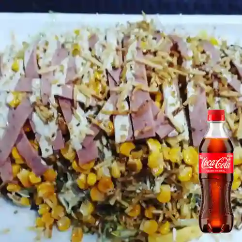 Combo Salchipapa Fastfoodgrills +Cocacola Orig 400ml