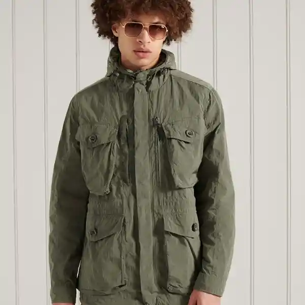 Superdry Chaqueta New Military Parka Verde Talla XXL