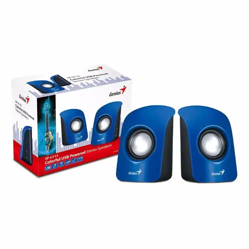 Genius Speaker USB Spu115 Color Azul