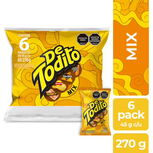 De Todito Pasaboca Paketón Sabor Mix 270 g