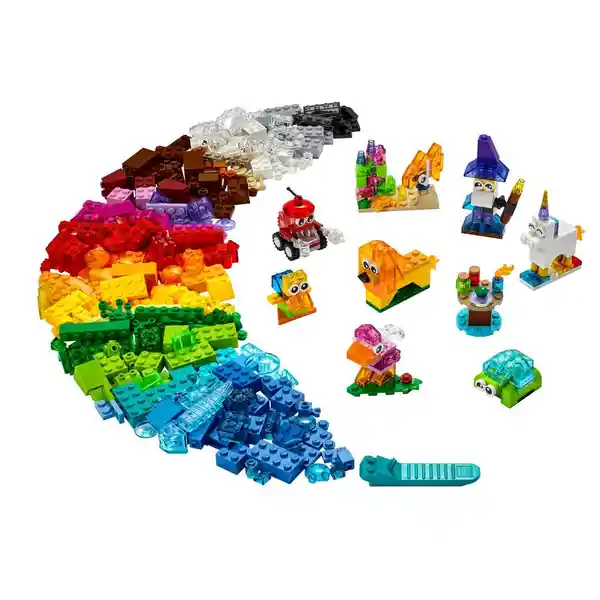 Set Construcción Classic Ladrillos Creativos Transparentes Lego