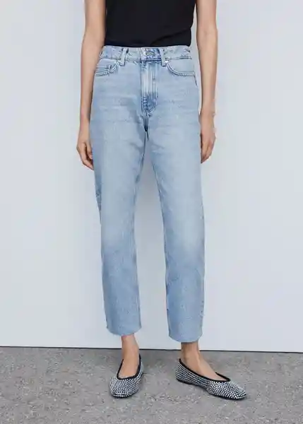 Jeans Irene Tejano Medio Talla 52 Mujer Mango