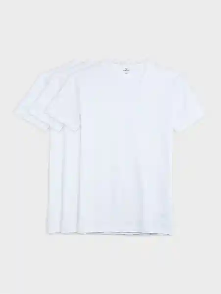 Pack Camiseta Antibacterial Hombre Blanco XL 12012 Arturo Calle