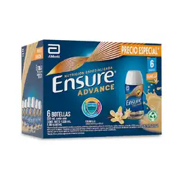 Ensure Advance Vainilla Con Proteína + Hmb Líquido Caja x 6 Und
