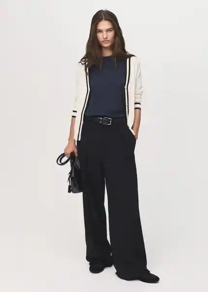 Cárdigan Lucco Crudo Talla L Mujer Mango