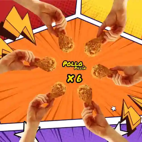 6 Presas de Pollo Crispy