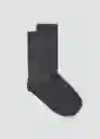 Calcetines Maria Gris Oscuro Vigore Talla 99 Mujer Mango