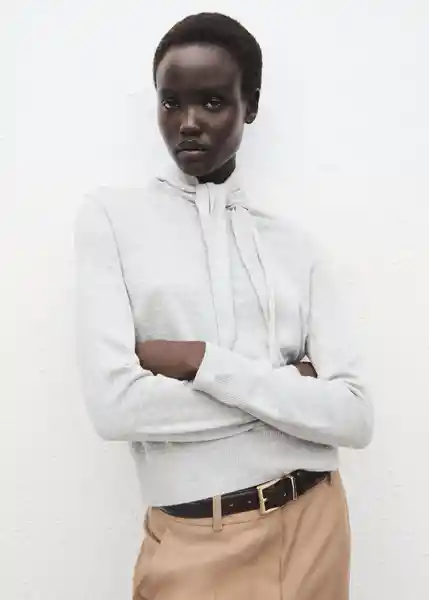 Jersey Amaio Gris Talla S Mujer Mango