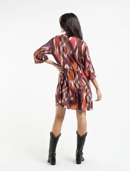  Vestido Lolu Mujer Rosa Rubor Oscuro Talla S Naf-Naf 