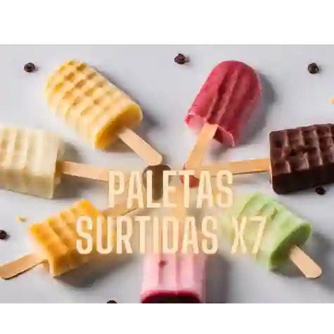 Paletas de Crema Surtidas X7