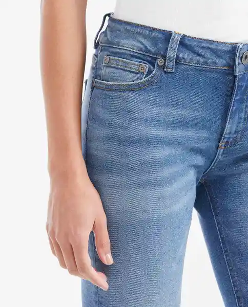 Jean Rusty Femenino Azul Francés Medio Talla 10 Chevignon