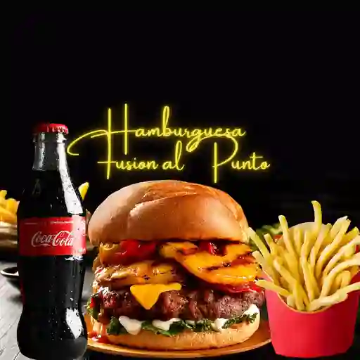 Hamburguesa fusion al punto