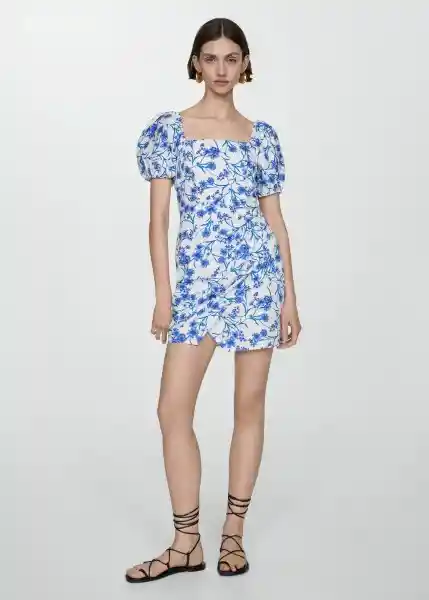 Vestido Garci Offwhite Talla S Mujer Mango