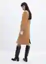 Abrigo Epic Camel Talla XL Mujer Mango
