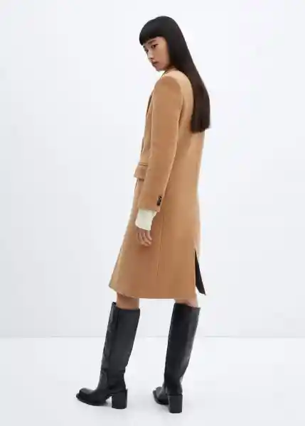 Abrigo Epic Camel Talla XL Mujer Mango