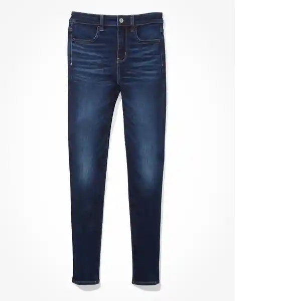 Jean High-Rise Mujer Jegging Azul Talla: 2 Long American Eagle