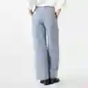 Pantalón Tiro Alto Bota Recta Azul Talla 10 - 719407