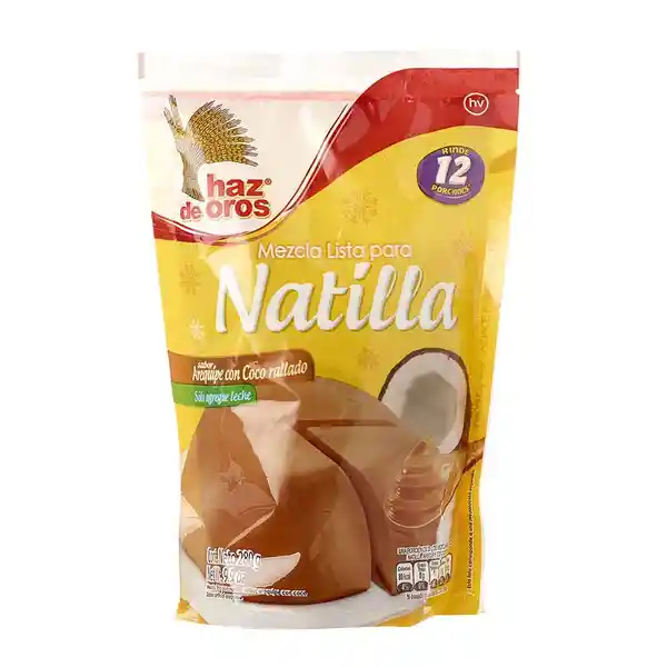 Mezcla Haz de Oros Natilla Arequipe Coco Rallado Doypack