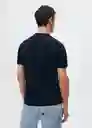 Camiseta Strech Navy Talla S Hombre Mango