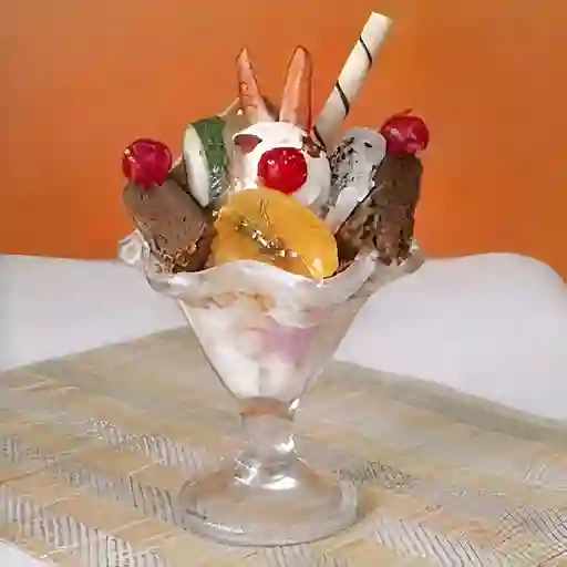 Brownie con helado