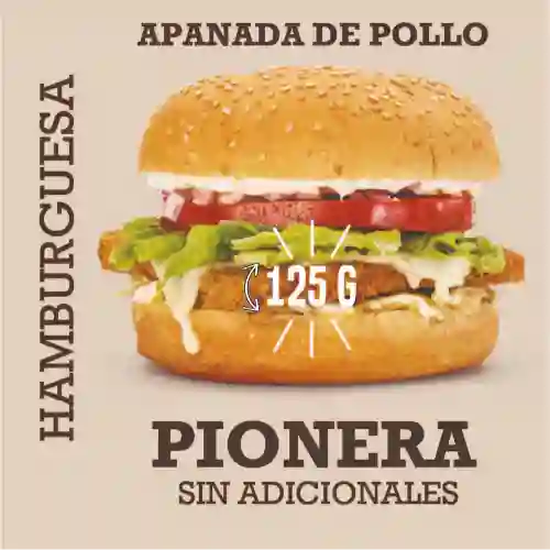 Hamburguesa Pionera de Pollo Apanado