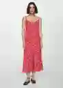 Vestido Florex Rojo Talla XL Mujer Mango