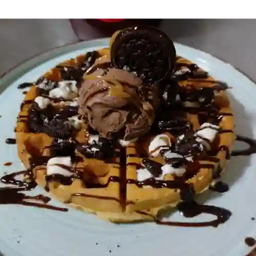 Waffle de Oreo