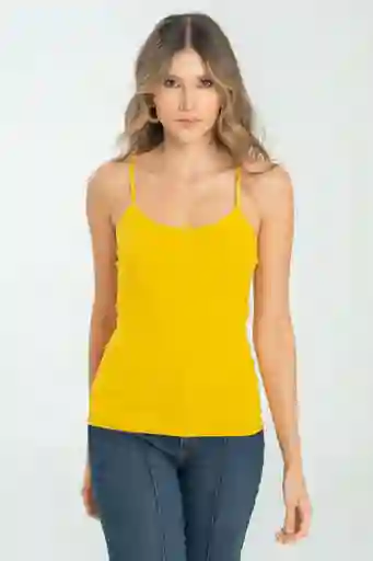 Top Penelope Color Amarillo Mostaza Talla XS Ragged