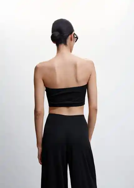 Top Trumi Negro Talla L Mujer Mango