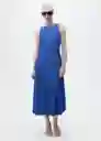 Vestido Pumpkin Azul Talla XS Mujer Mango