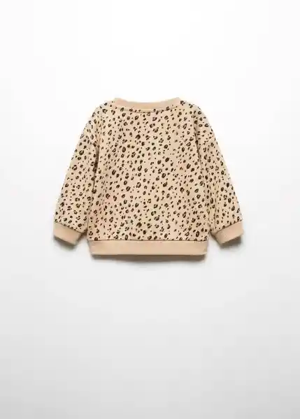 Sudadera Mancha Beige Talla 72 Niña Mango