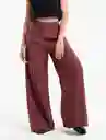  Pantalon Neru Cafe Maranon Oscuro Talla 10 Naf-Naf 