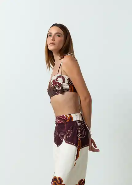 Camisa Margarita Mujer Crudo Novia Claro T M 412G315 Naf Naf