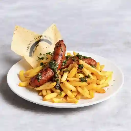 Papas Con Chorizo Y Chimichurri